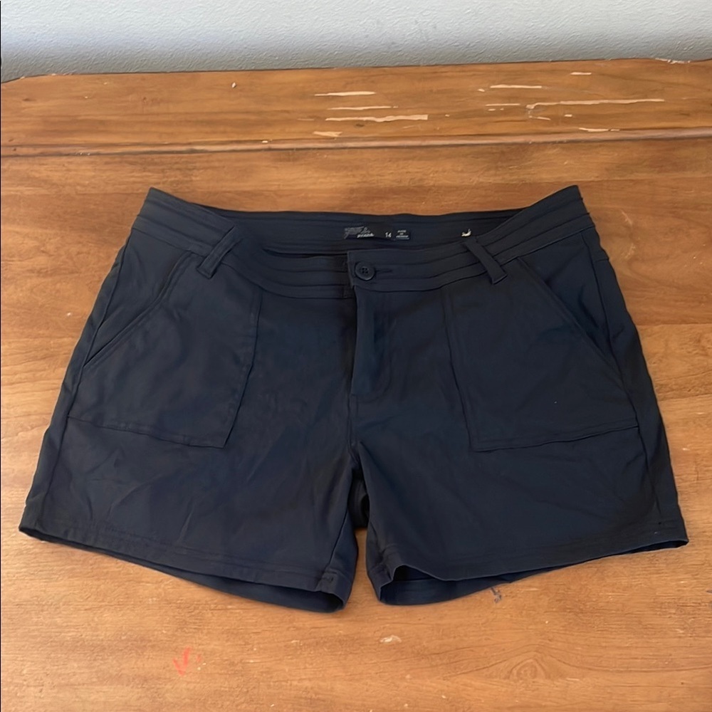 Prana Nylon Women's Black Shorts Size 14